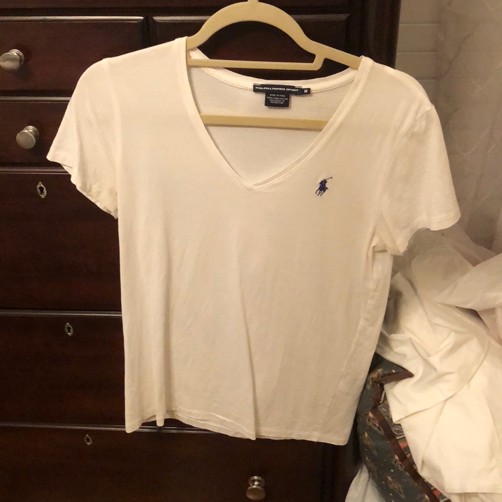 White polo T-shirt